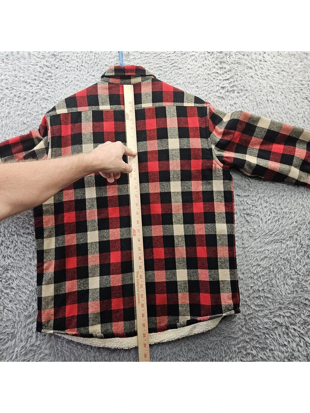J.CREW Authentic Outerwear Sherpa Lined Flannel Shirt Jacket Shacket Medium